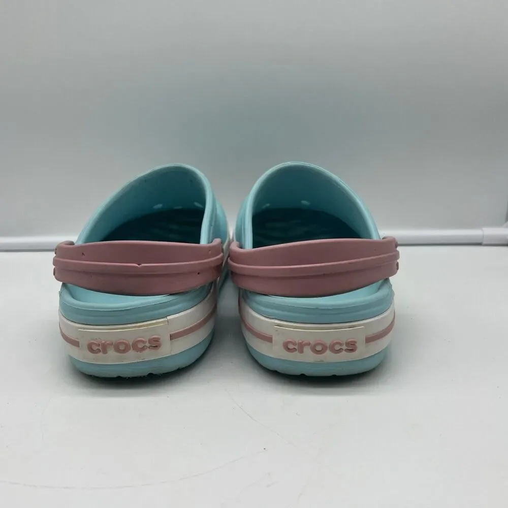 Crocs Crocband Clog Sandals Platform Kids Cotton Candy 207006 Size J2